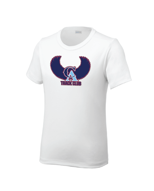 White CA Track Wing Dri-fit Shirt