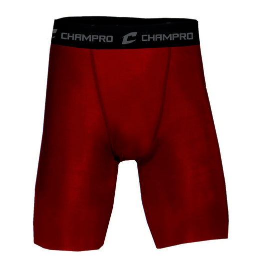 Mens Red Lightning Compression Shorts